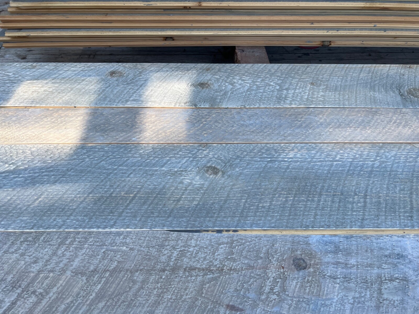 Circle Sawn weathered Pine Flooring