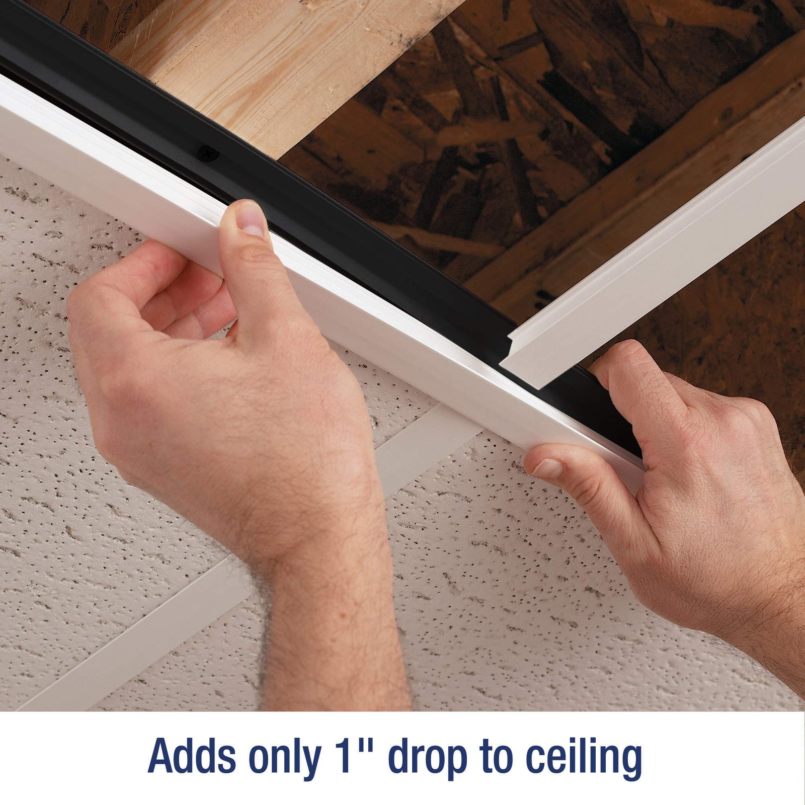CeilingMAX 100 sq. ft. White Surface Mount Grid Kit
