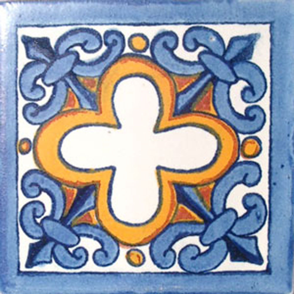 #C013) Mexican Tile sample 4×4 inch, we combine shipping GET WHAT YOU NEED !!