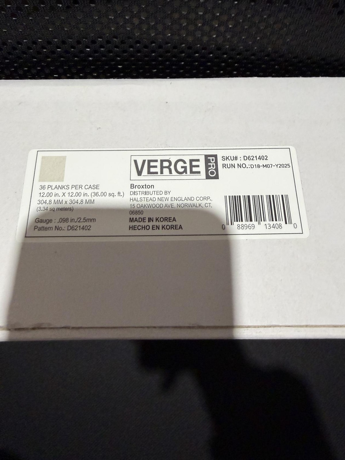 Case of 36 12″ x 12″ Planks Verge Pro Vinyl Tiles 36 sq. ft. Glue Down Broxton