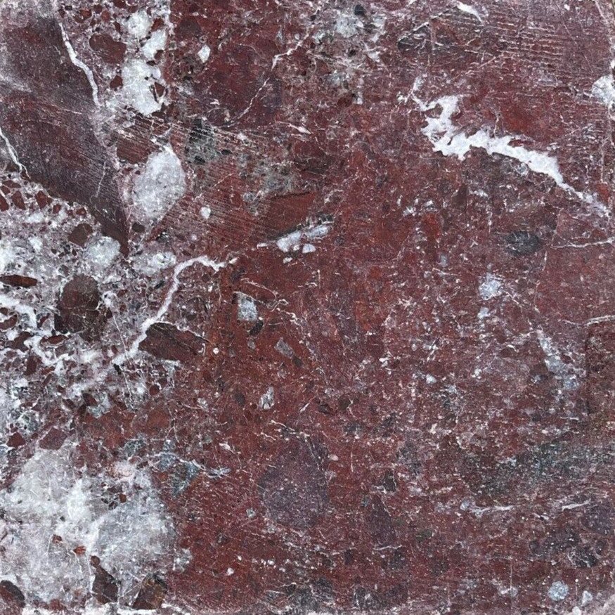 Purple Rosso Levanto Natural Stone Tile Kitchen Remodel Hall 6×6 (1 Tile) T-98B