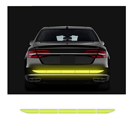 Car Trunk Reflective Sticker, Strong Reflective Anti-Scratch Waterproof Yellow