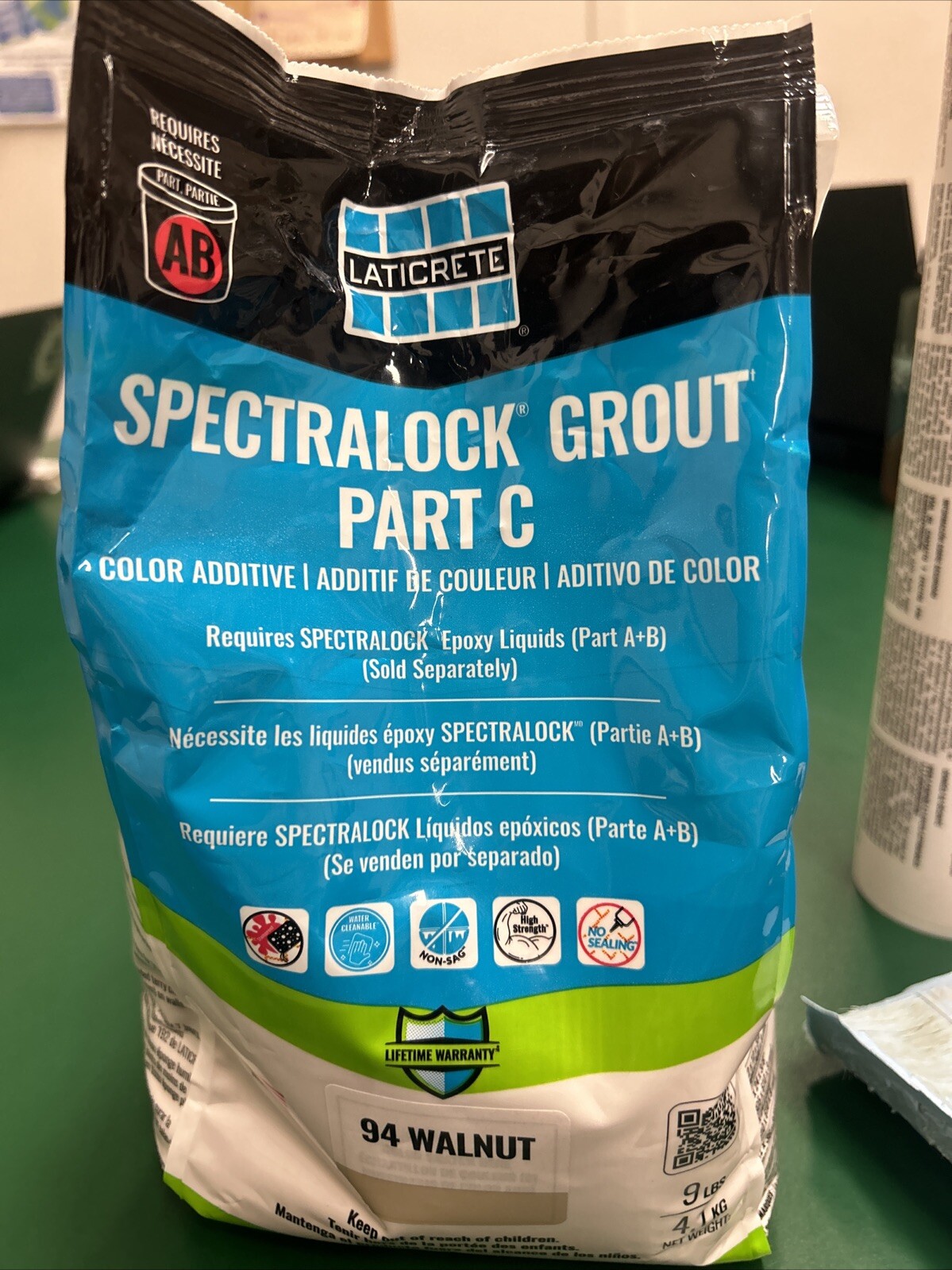 Spectralock Grout Part C 9lb Bag