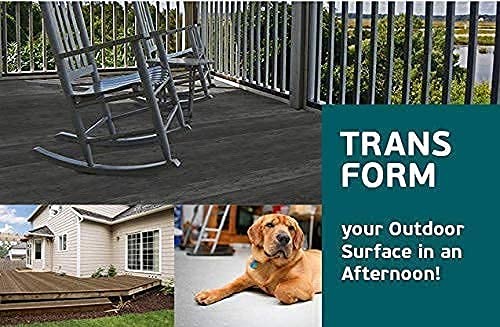 d-c-fix Outdoor Flooring Roll – Brown Oak Wood – 6 x 12, 72 sq.ft – Waterproo…