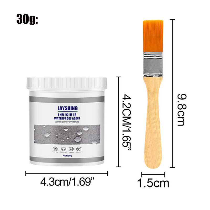 30-300g Invisible Waterproof Agent Insulating Sealant Anti-Leakage Agent + Brush
