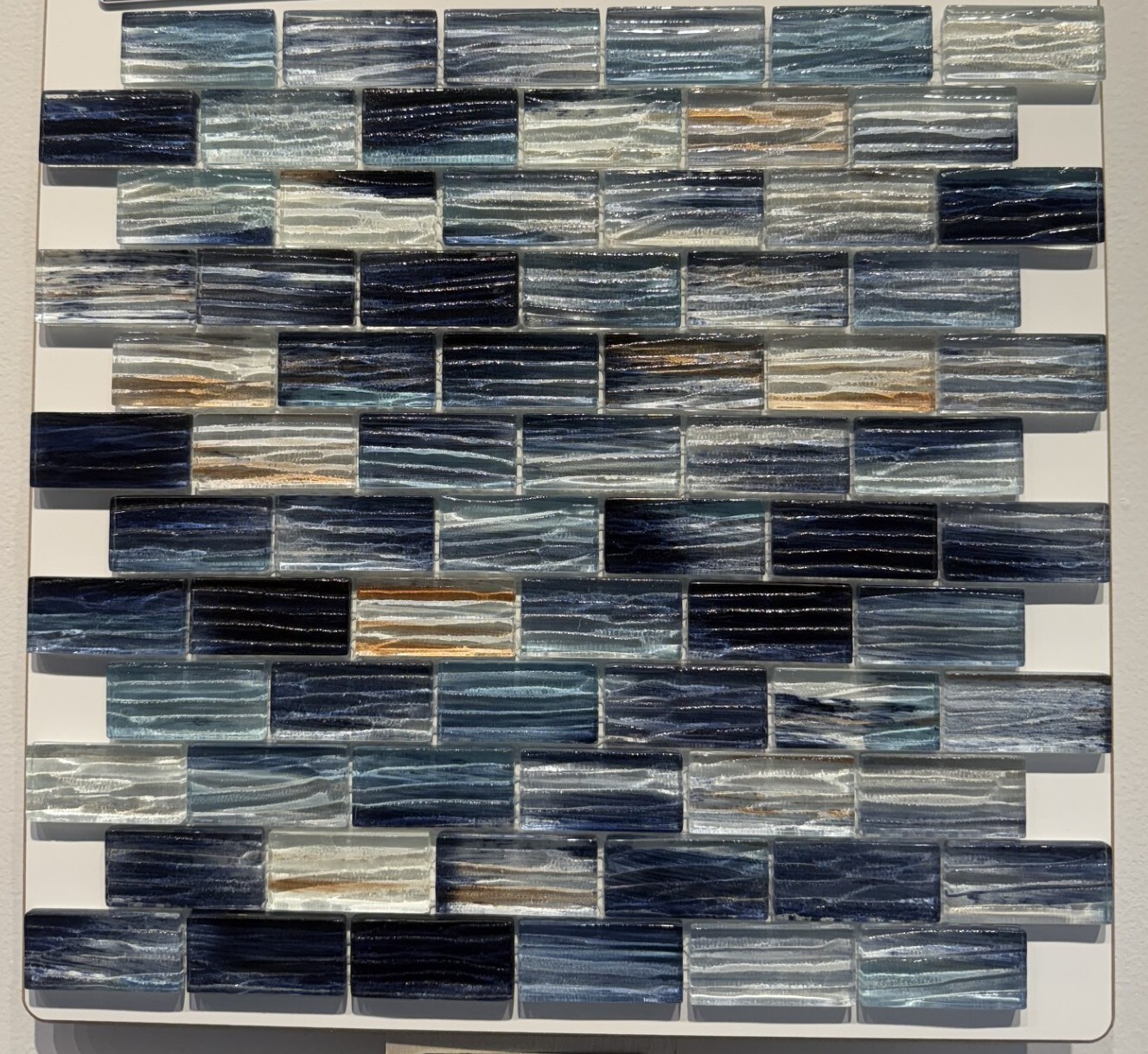 LM-2660 1×2 Ocean Dark Glass Mosaic – 10 sheets