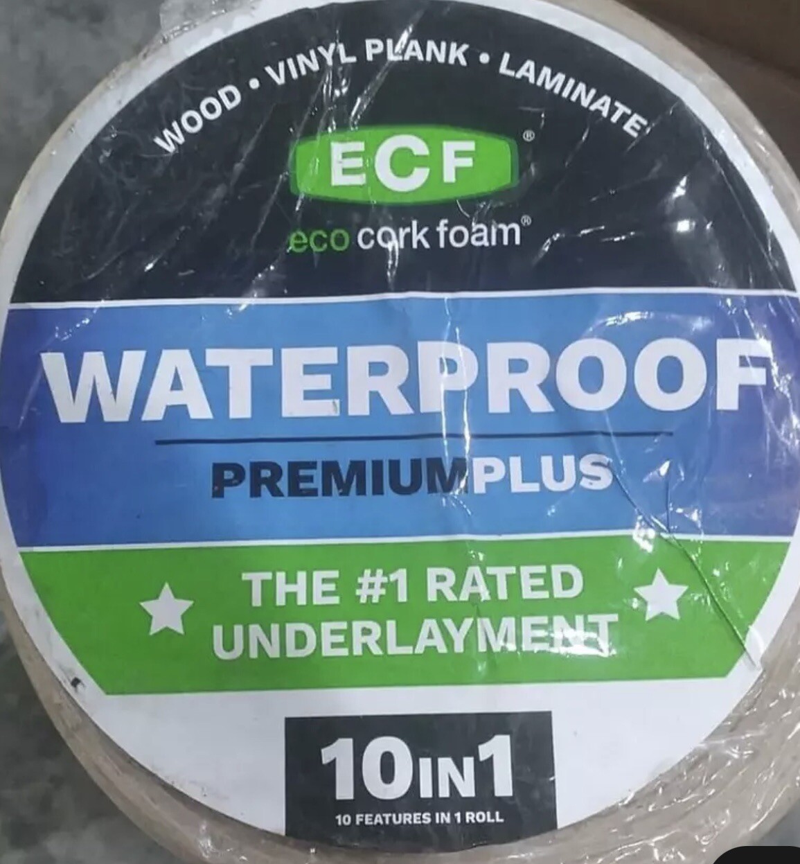 ECF Underlayment Laminate And Engineered Floor With Cork 36″ x 25′ 75 sq ft roll