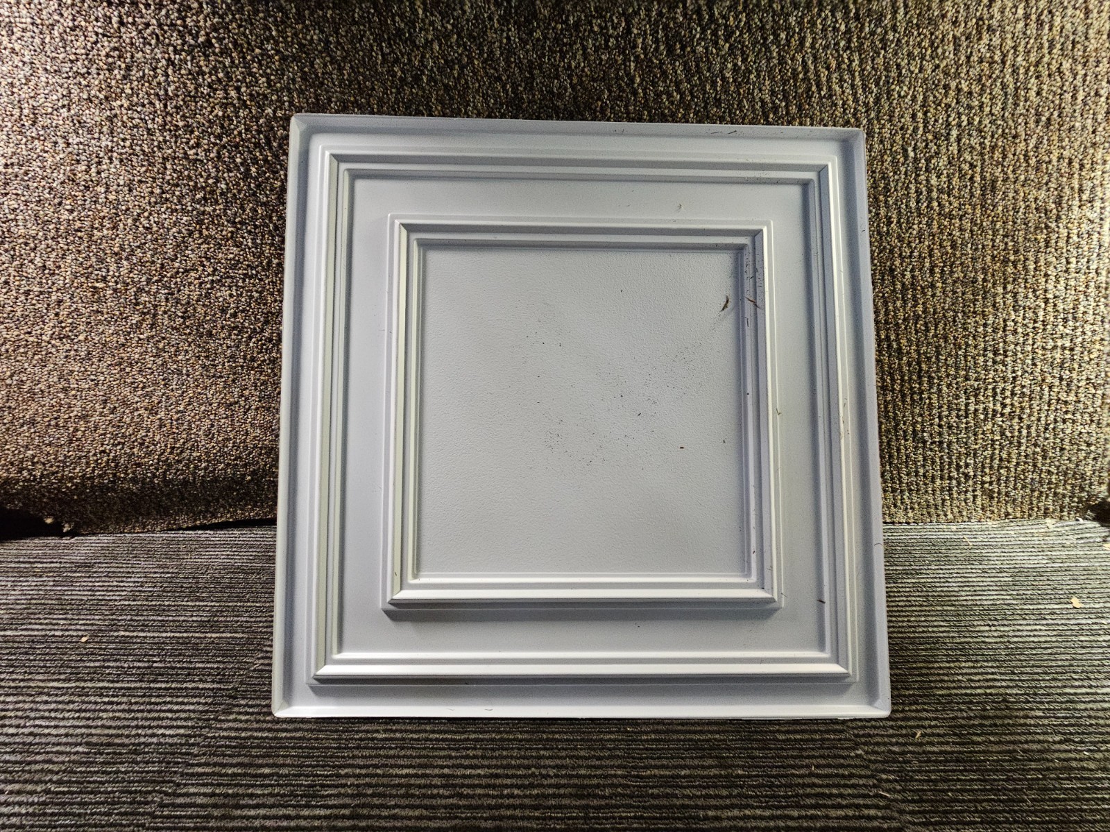 (QTY 40) Ceilume V1-STRATF-22WTO 2-ft x 2-ft Stratford PVC Drop Ceiling Tile