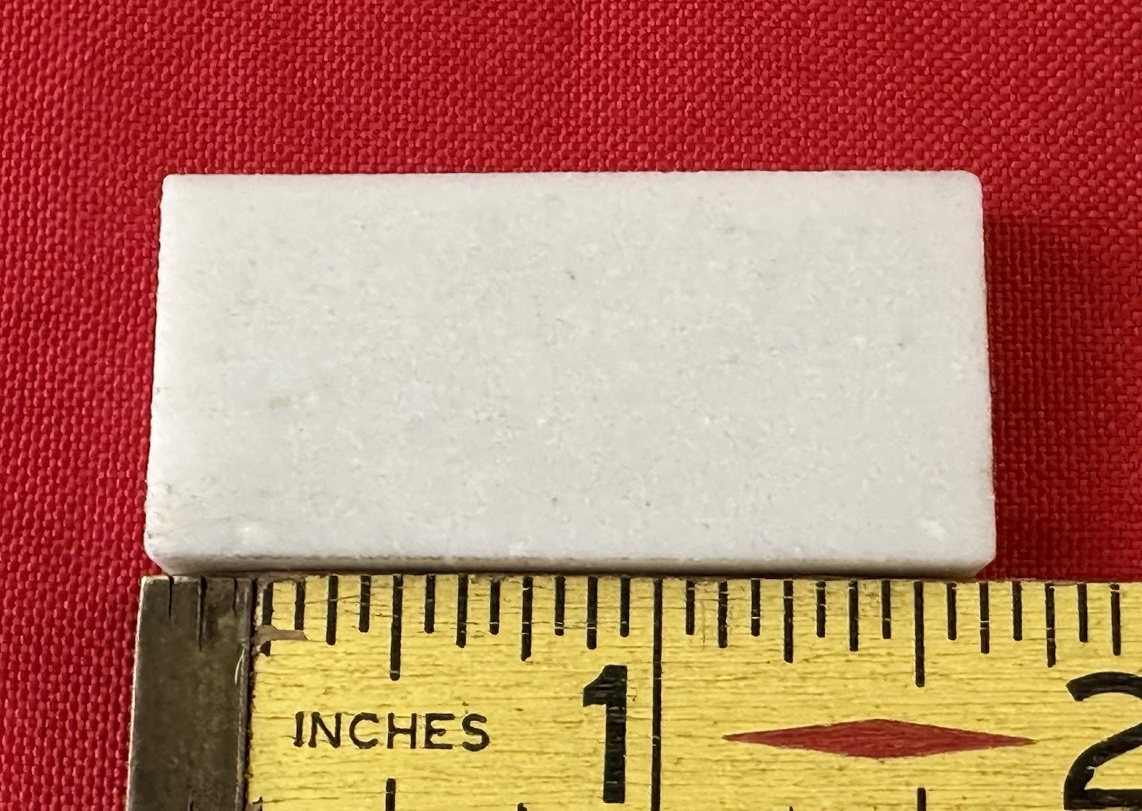 1 pc. Vintage Porcelain White: Pinwheel Replacement Floor Tile, 1-9/16″ X 3/4″