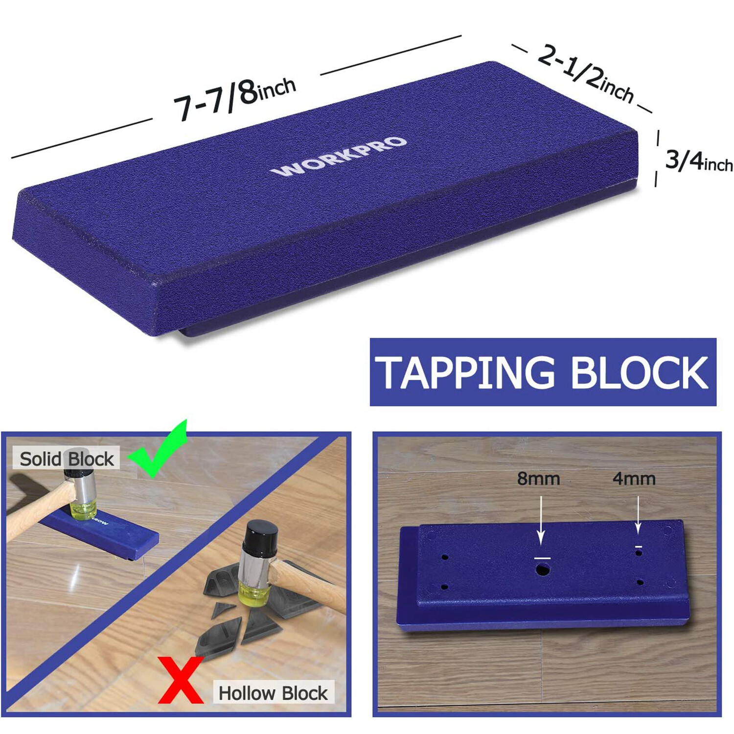 WORKPRO Laminate Wood Flooring Installation Kit with 30 Pieces Plastic Spacers