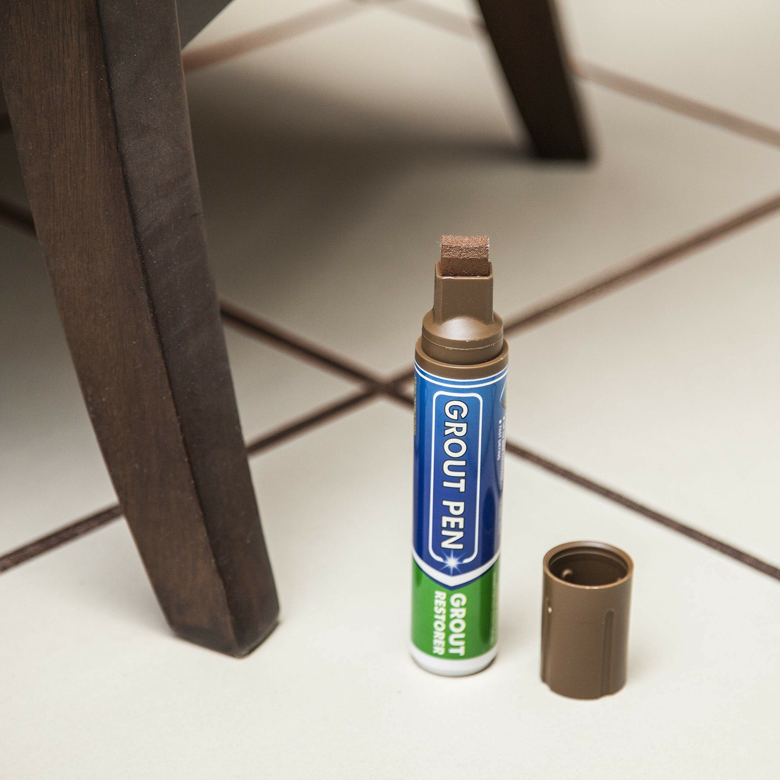 Grout Pen Brown Tile Paint Marker: Waterproof Tile Grout Colorant Pen – Wide Tip