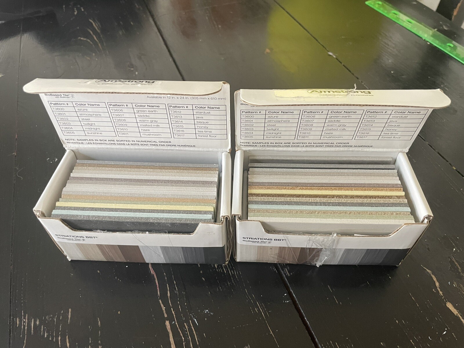 Armstrong Commercial Flooring 2 Biobased Tile Sample Boxes 32 PCs See + Info