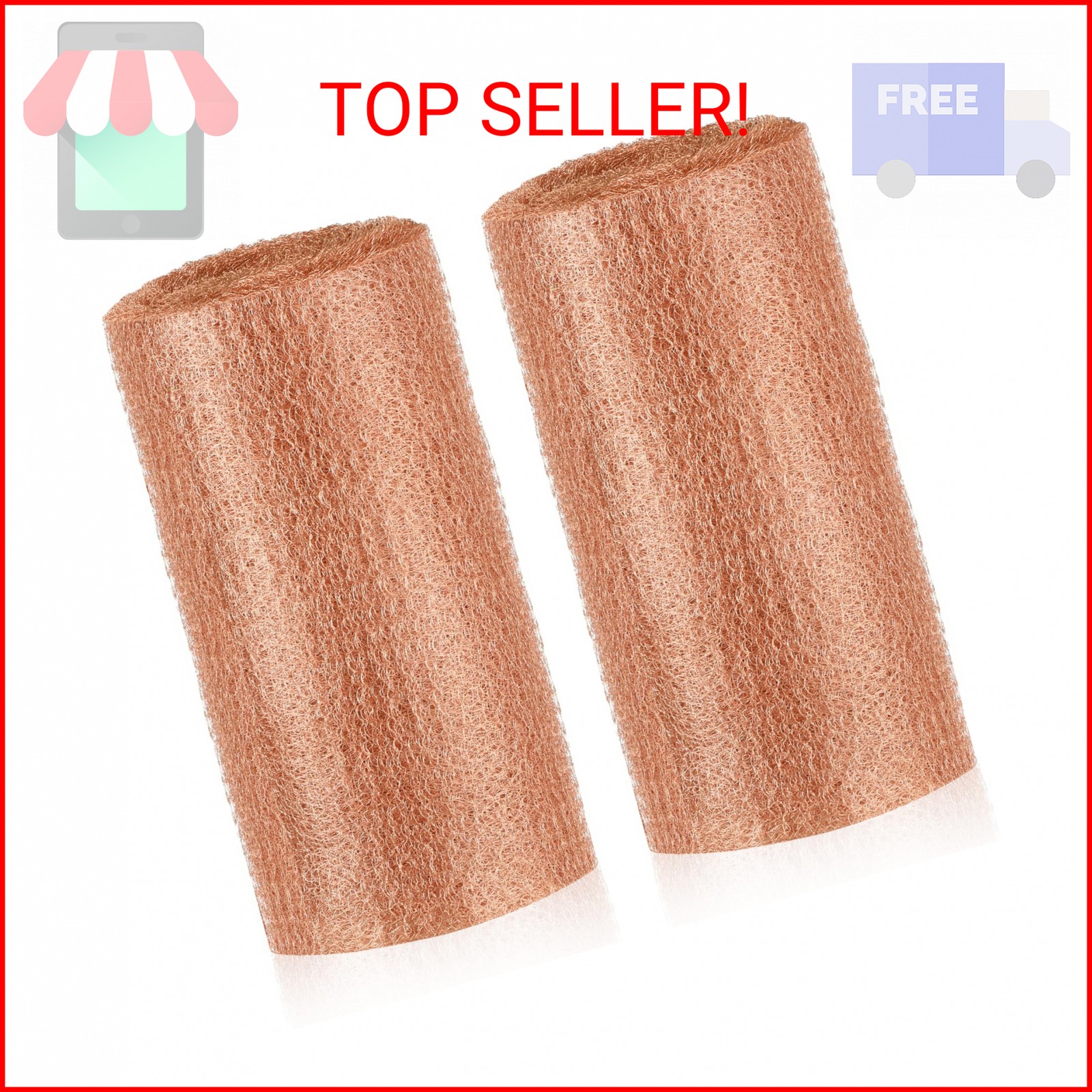 SHENLIU 8″ x 100ft Copper Mesh, Double Layer Pure Wire Mesh Rustproof DIY Hole F