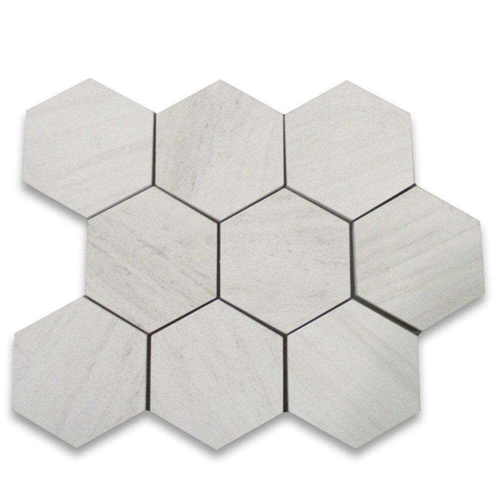 H36H Golden Beach Moleanos Beige Limestone 6″ Hexagon Wall Floor Tile Honed