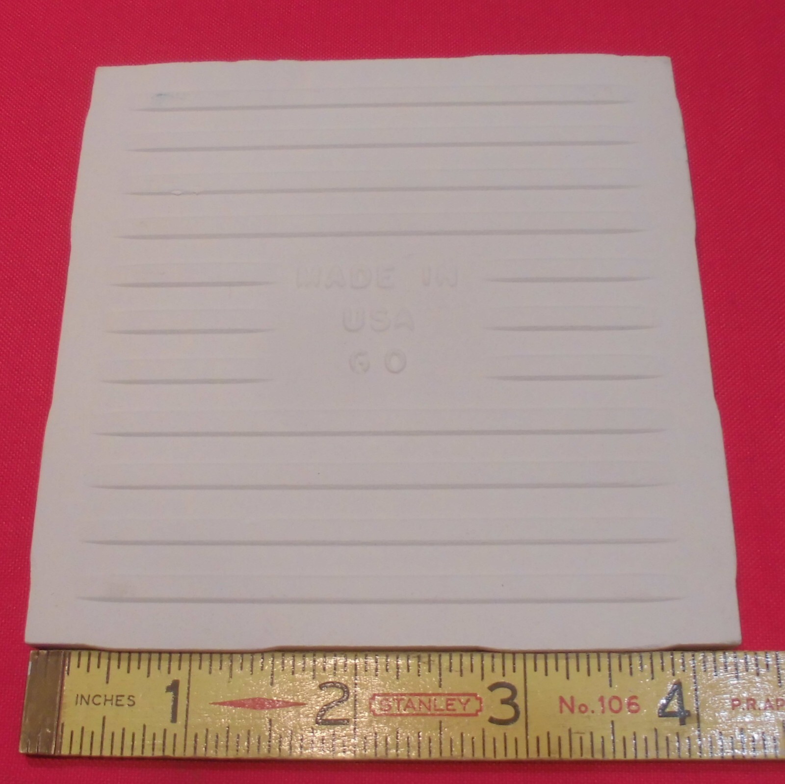 1 pc. Gold Dust: by Color Tile Co. 4-1/4″ Glossy Ceramic Tile: Made 1970’s-90’s