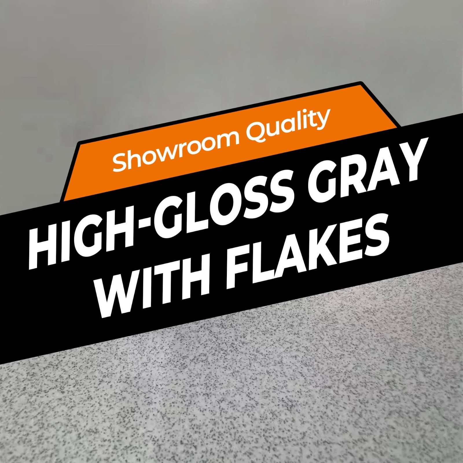 Self-Leveling Epoxy Resin Floor Paint Kit – Marble Texture, Gray, 1 Gallon, Fast