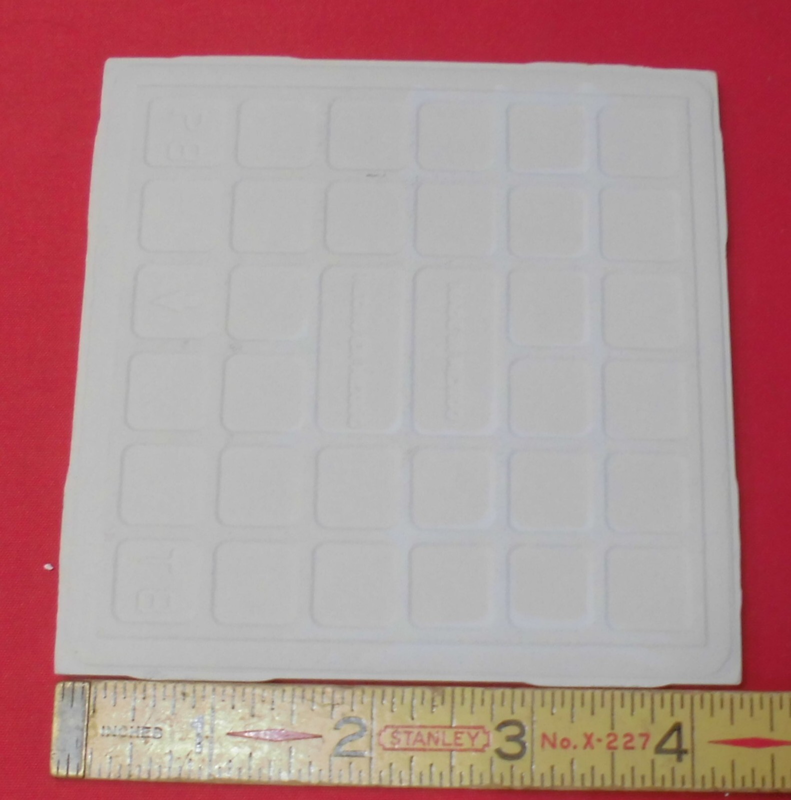 1 pc. Matte Ceramic Wall Tile *Biscuit Color* 4-3/8″ X 1/4″ thick, off-white,