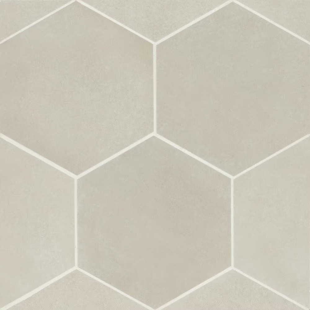 Makoto Hexagon 10 In. X 10 In. Matte Kumo Grey Porcelain Floor Tile (10.76 Sq. F