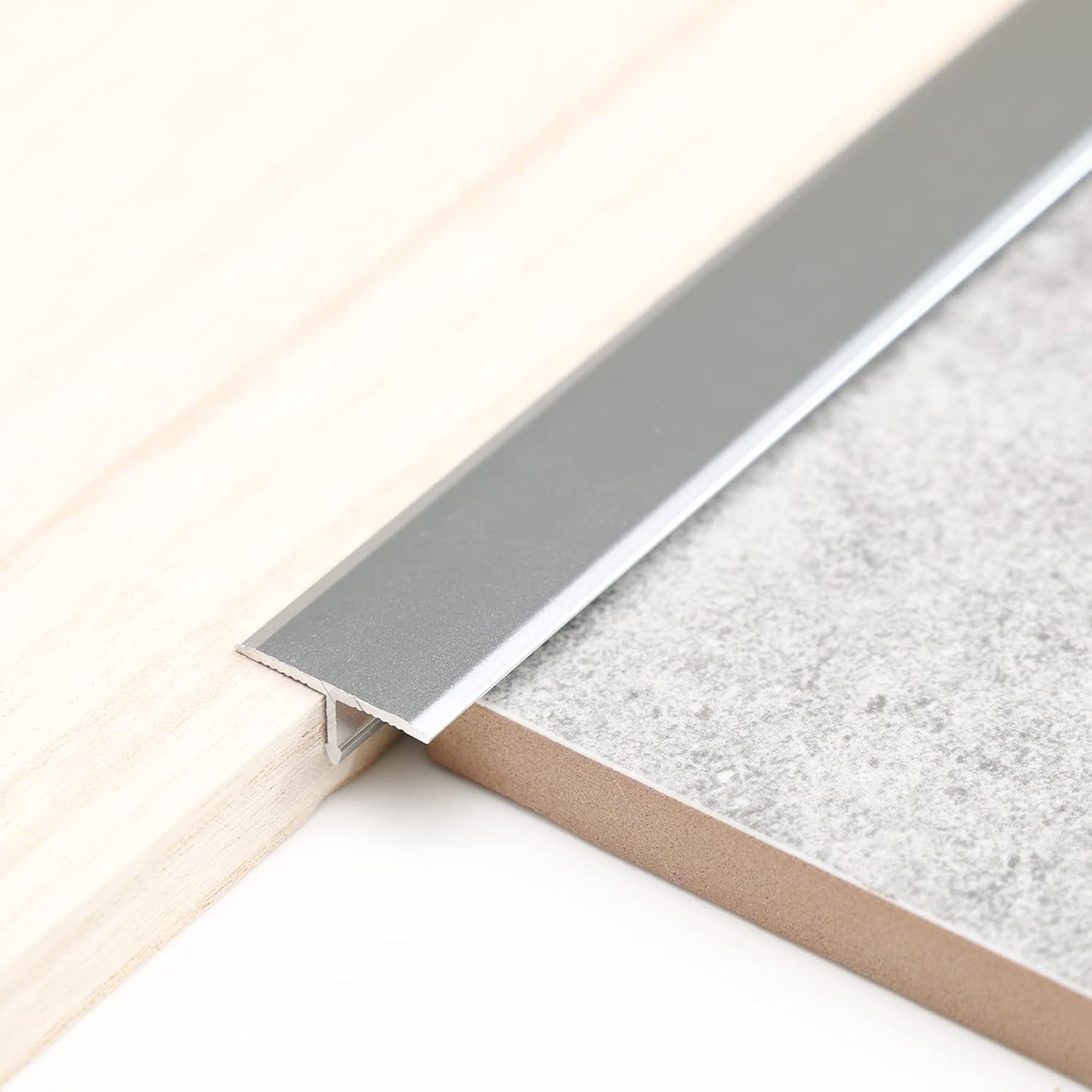 Durable Aluminum T Molding Set – 3 Pcs 2.9ft x 0.8in Flooring Transition Strips