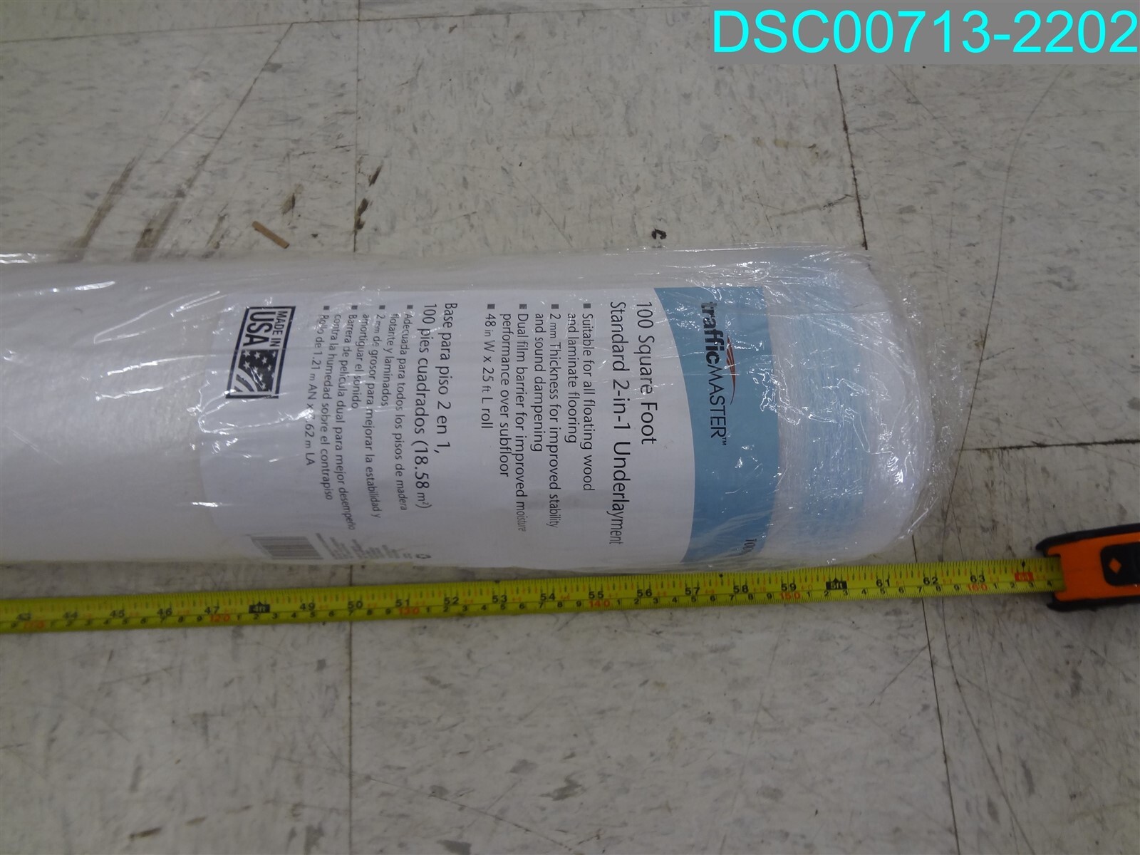 TrafficMaster Underlayment Polyethylene Foam Moisture Barrier 100 sq. ft. Rolls