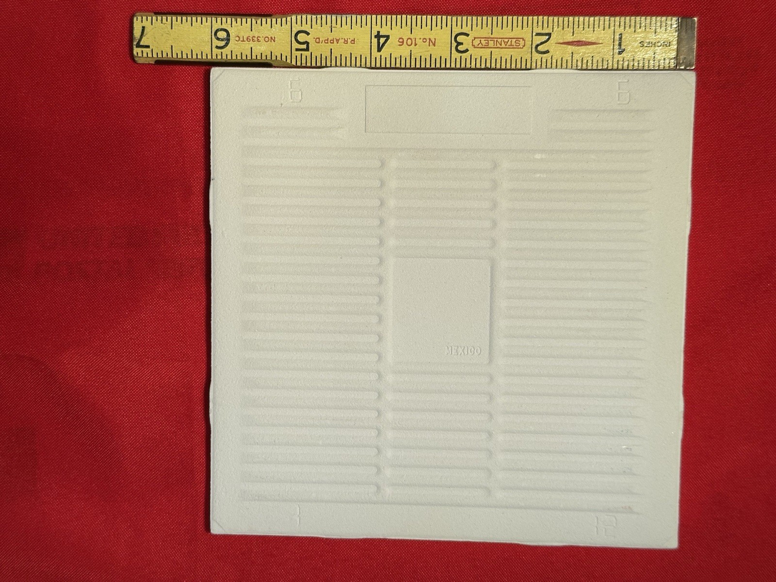1 pc. Salt & Pepper: Ceramic Tile #45 by American Olean 6″ Glossy Speckled, New