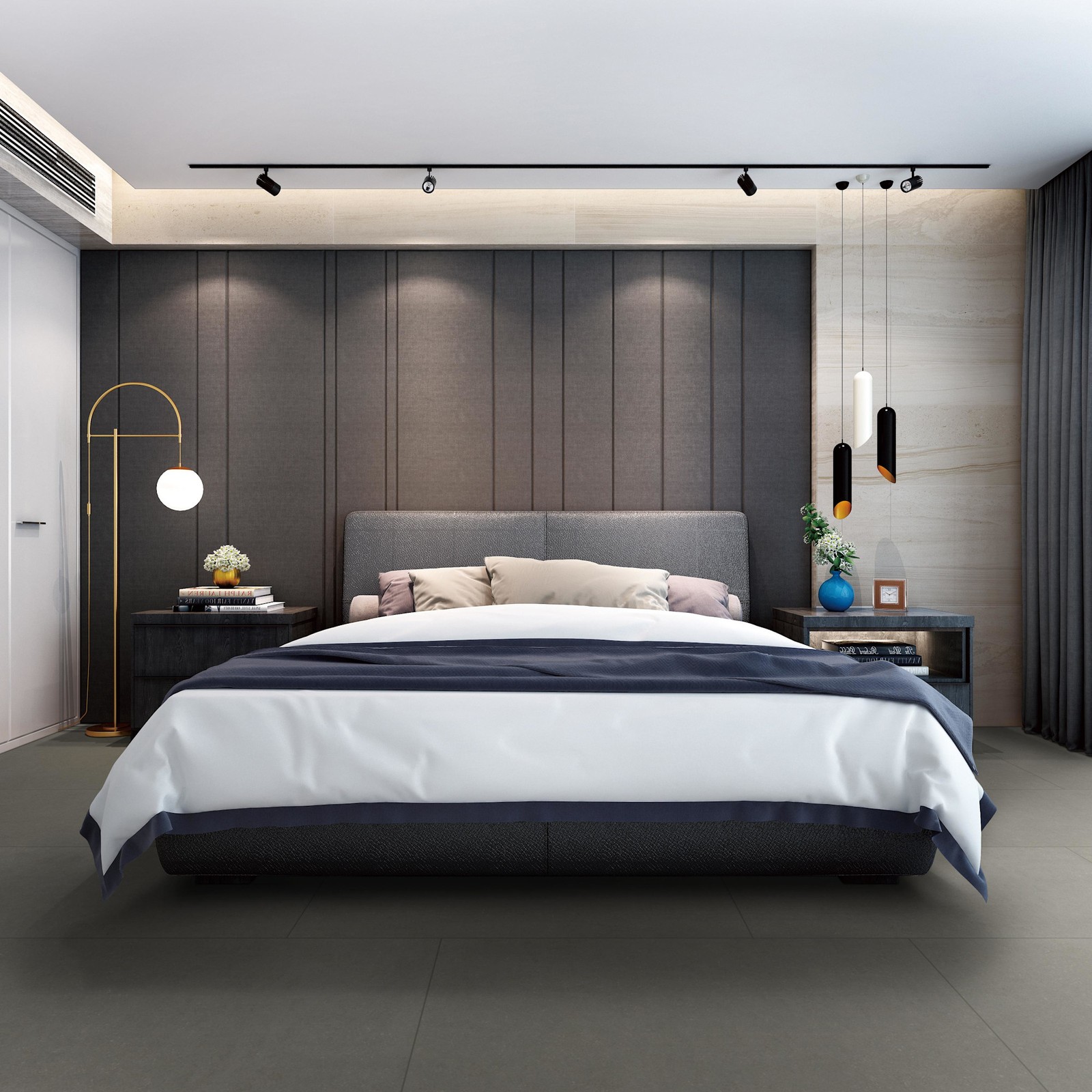 Ackland AKNPTBET24X48M-PL Betonica – 24″ x 48″ Porcelain Solid – Slate
