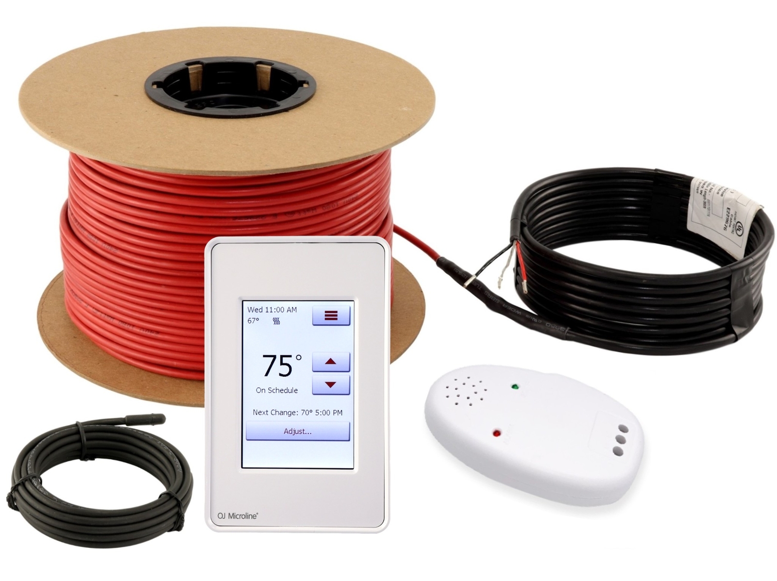 LuxHeat Cable Kit 120v (10-150sqft) Electric Radiant Floor Heating System Tile +