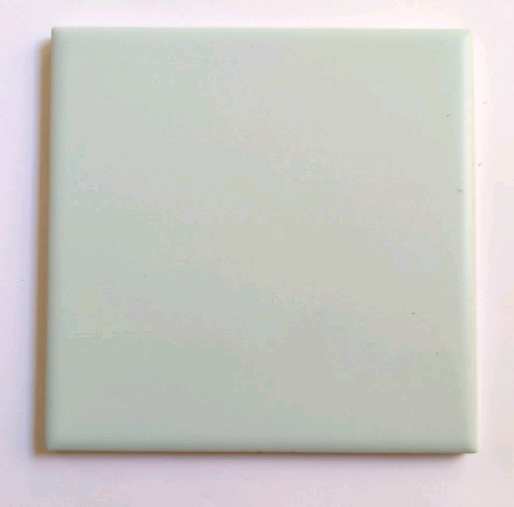 1 pc. 4 3/8 X 4 3/8 Matte Light Turquoise Jade Green Florida Tile New