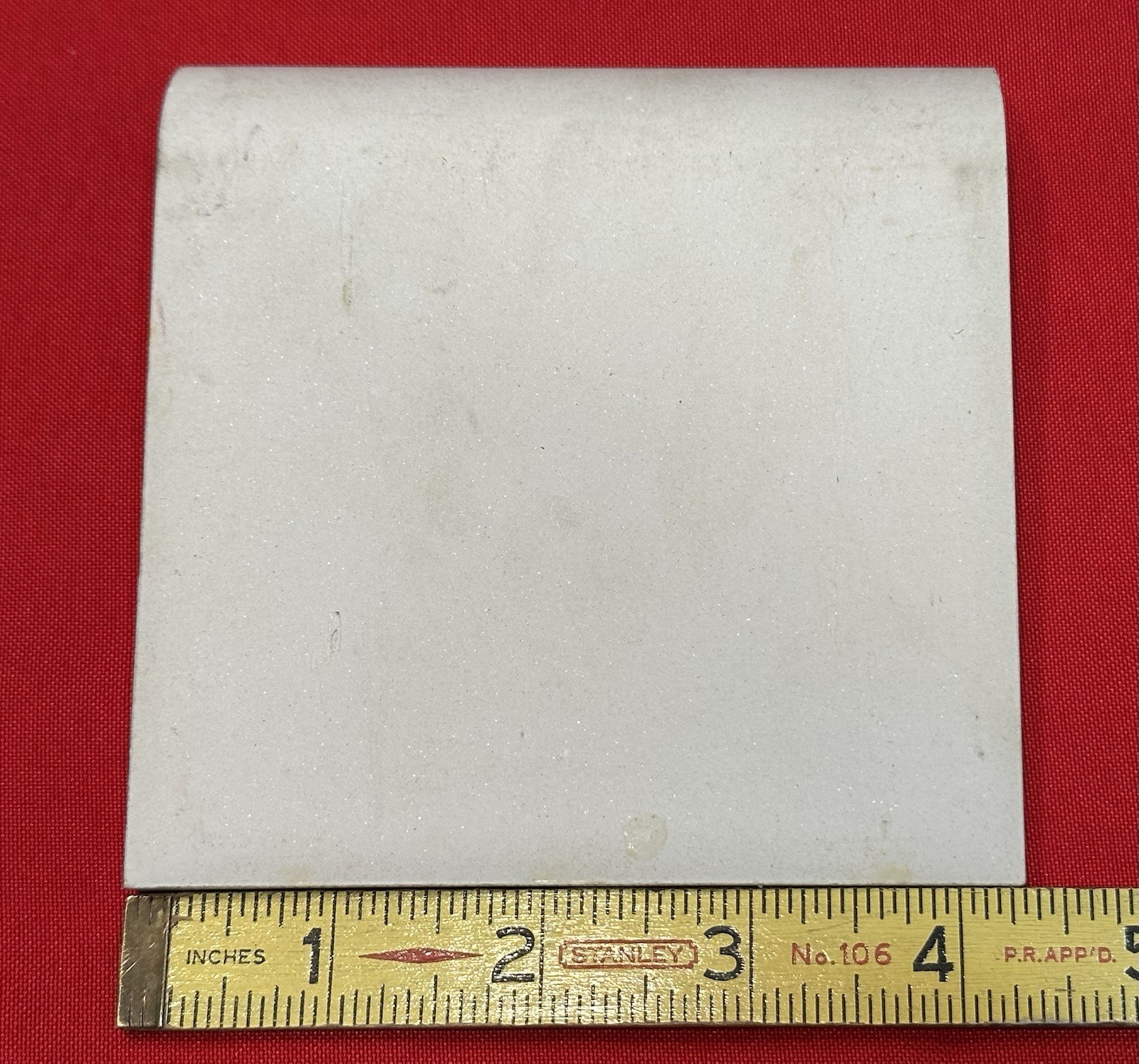 1 pc. Canary Yellow: Gloss Cove-Base Ceramic Tile 4-5/16″ Made in USA, New