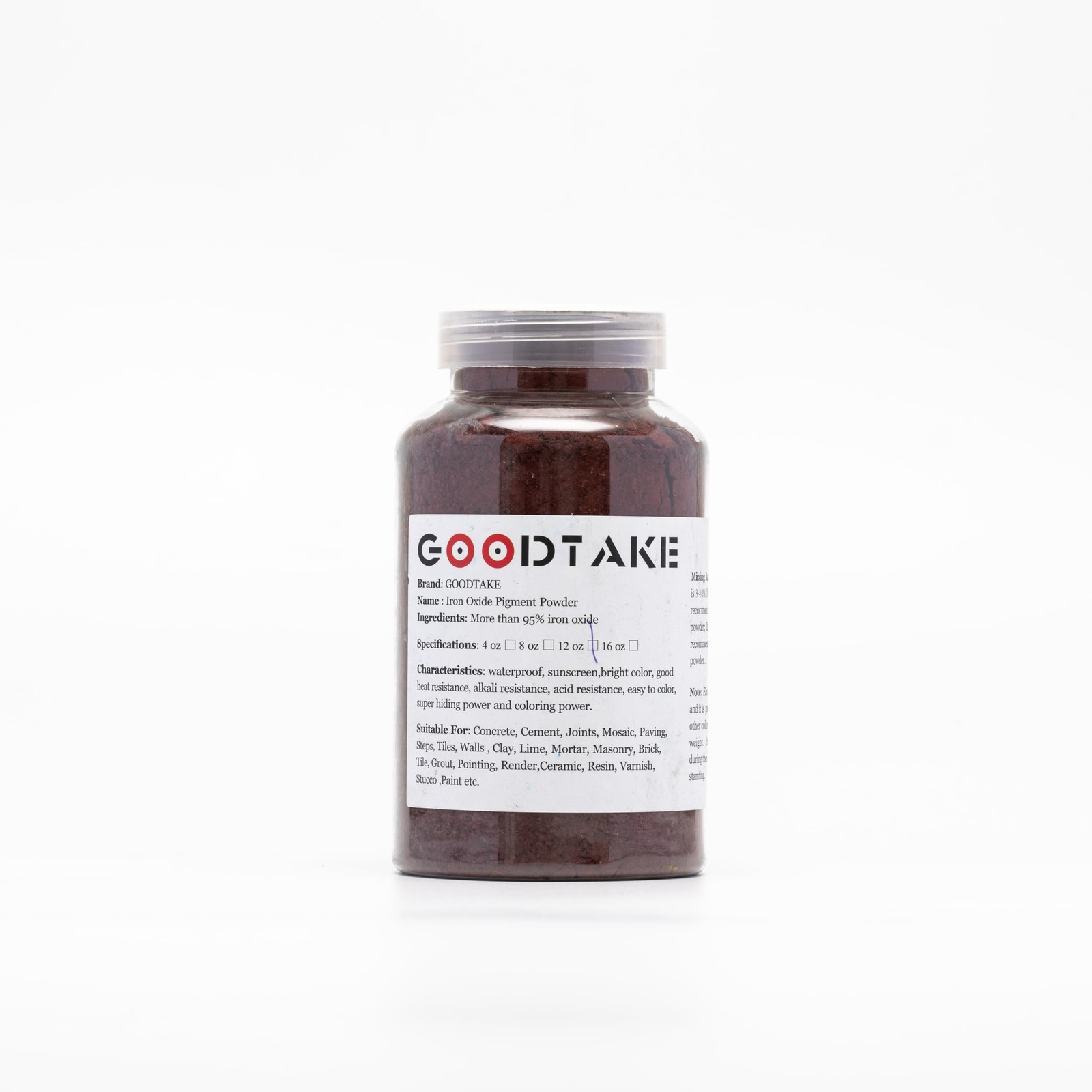Concrete Pigment, Wine Red Iron Oxide Powder, Cement Color Dye for Tile, Pain…