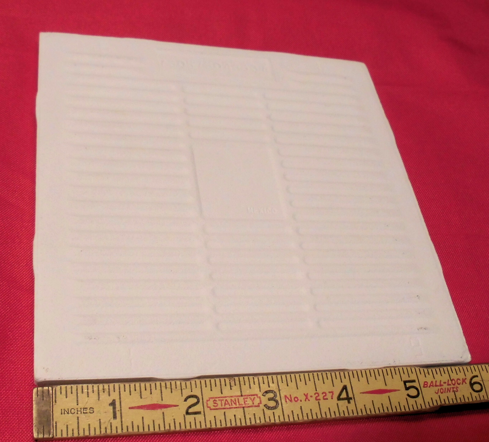 1 pc. *White* 6″ X 6″ by Daltile; Crystaltex Finish-Crystall, Lightly Textured