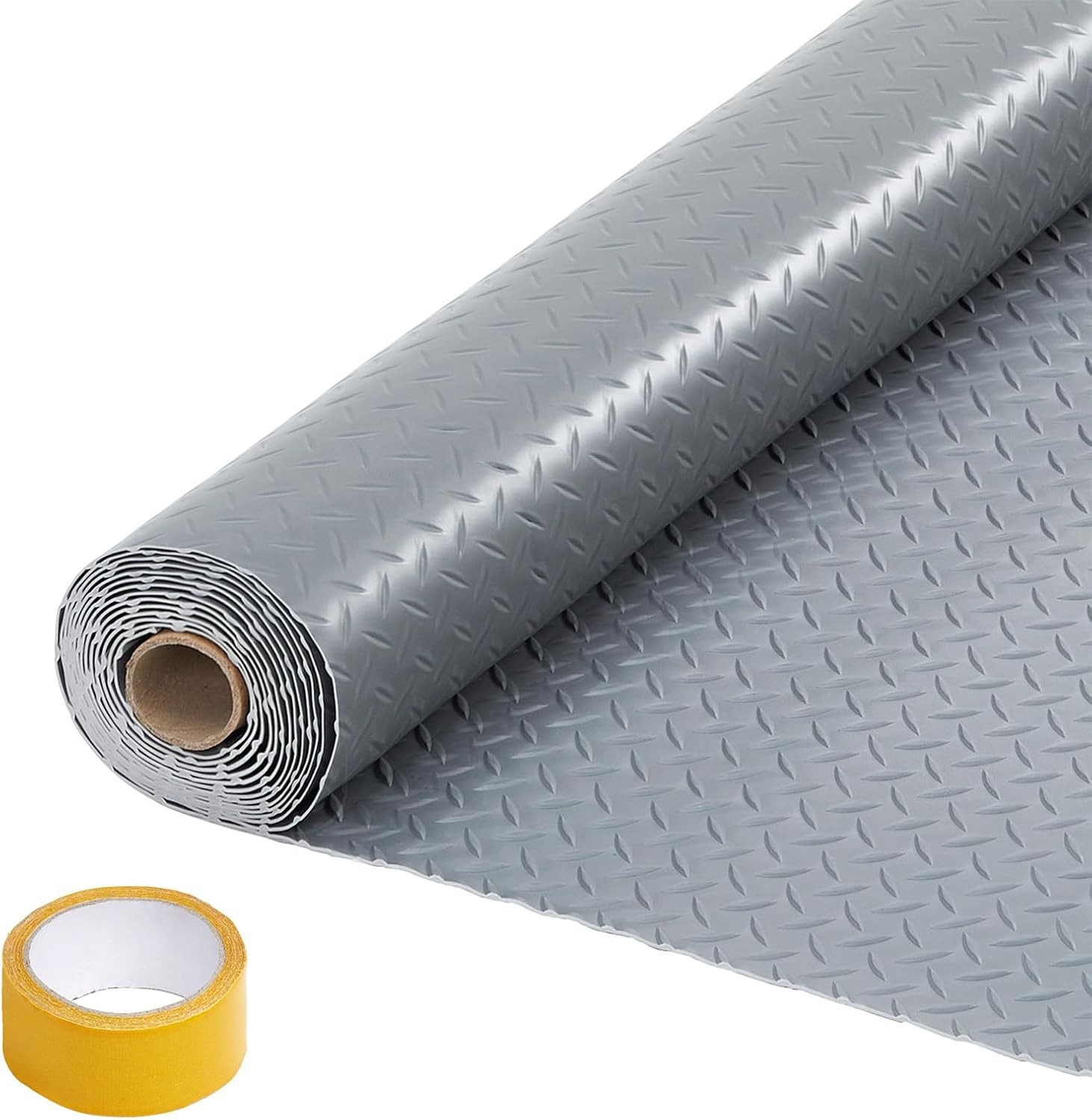 7.5×20 ft Garage Floor Mat 2mm Non-Slip PVC Garage Mat Roll Protector Mat