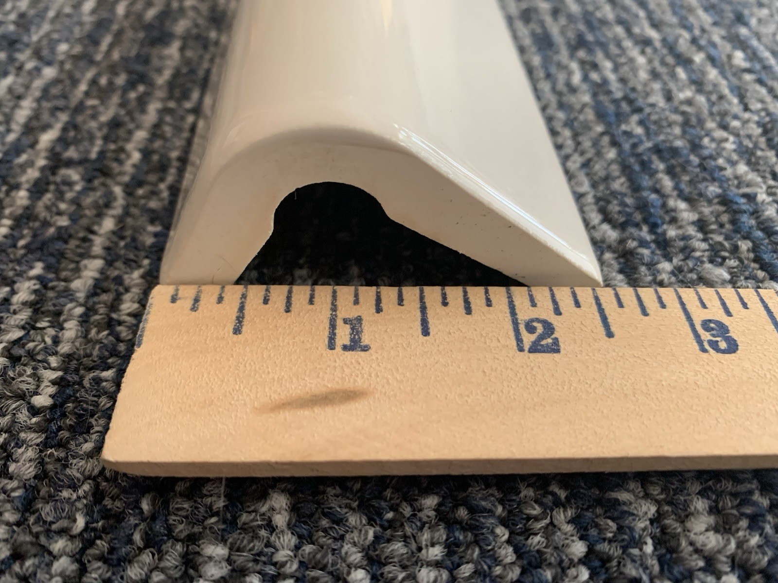 Tile V-Cap Countertop Off White Ceramic 6”x2” New