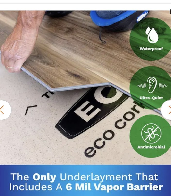 75sq ft NEW 3′ x 25’x 3.2 mm Waterproof Premium Plus Underlayment Plank Laminate