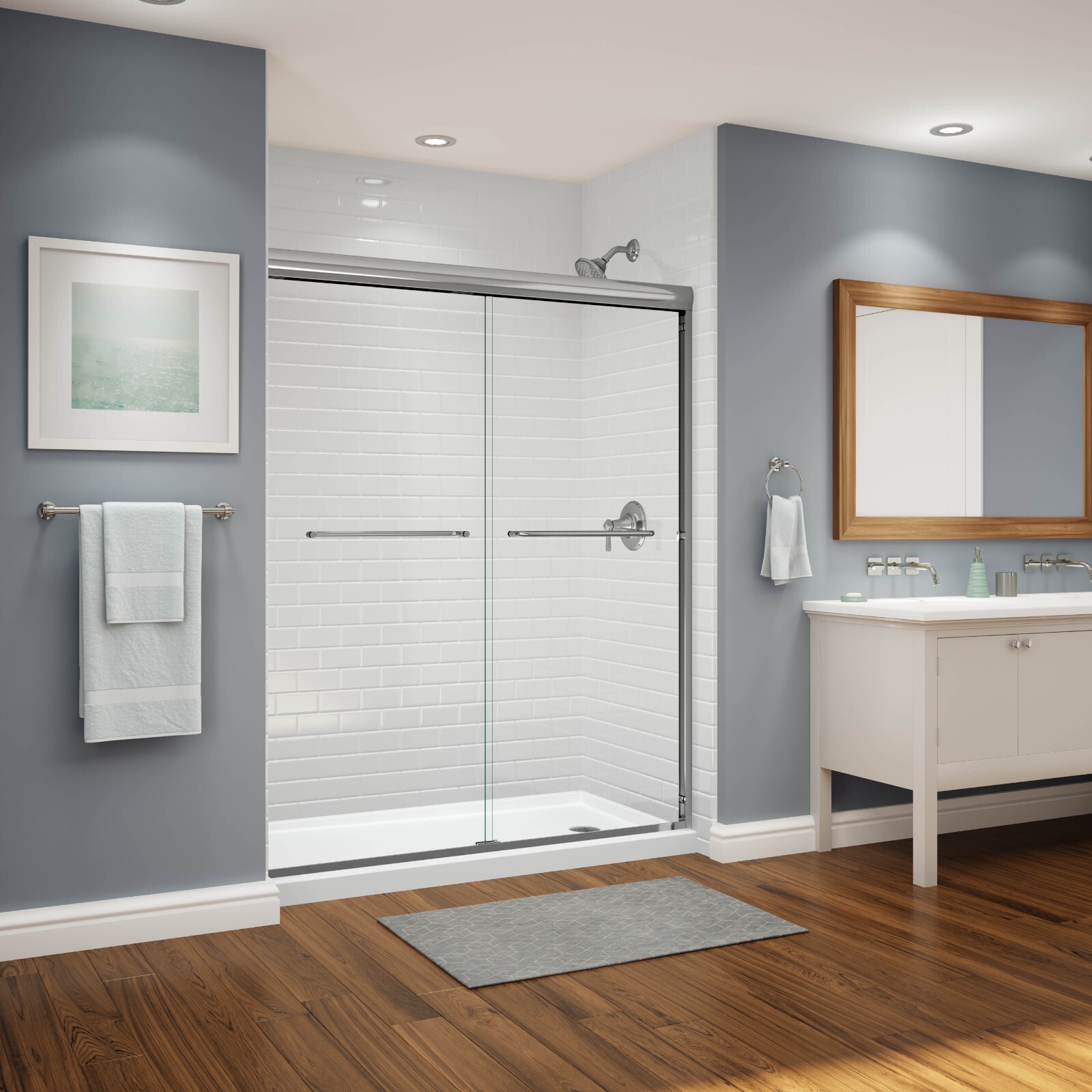 Subway Tile Wall System 60″ x 36″ x 96″