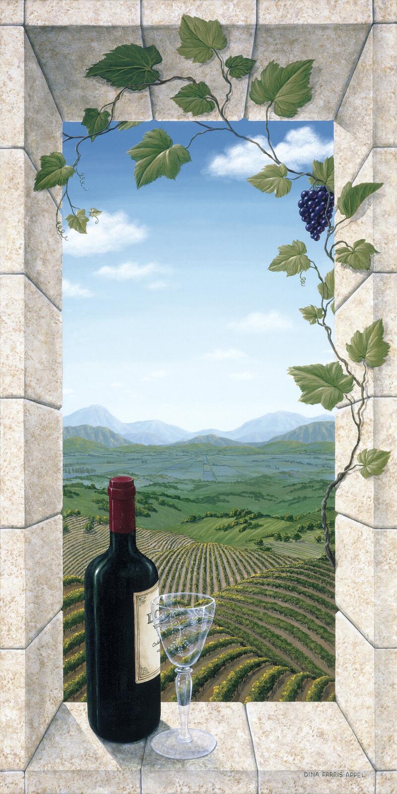 Ceramic Backsplash Tile Mural Wine Themed Kitchen – A Good Red