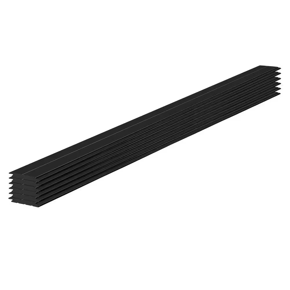 1 In. X 6 In. X 8 Ft. Timeless Midnight Black Smooth Painted Edge and Center Bea