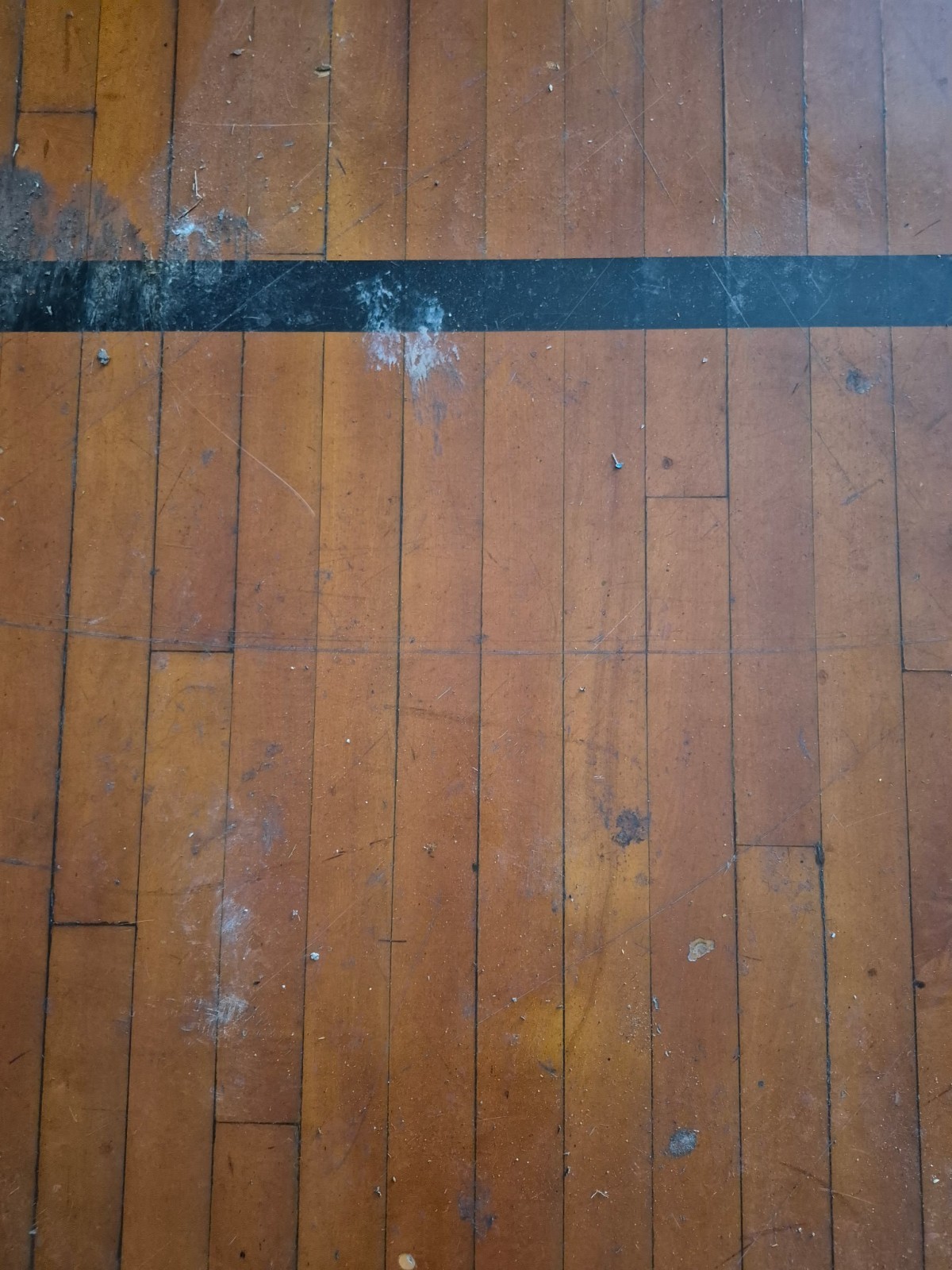 3,500sf of T&G Basketball Maple Court Flooring 2-1/4″ Wide x 1″ Thick De-Nailed