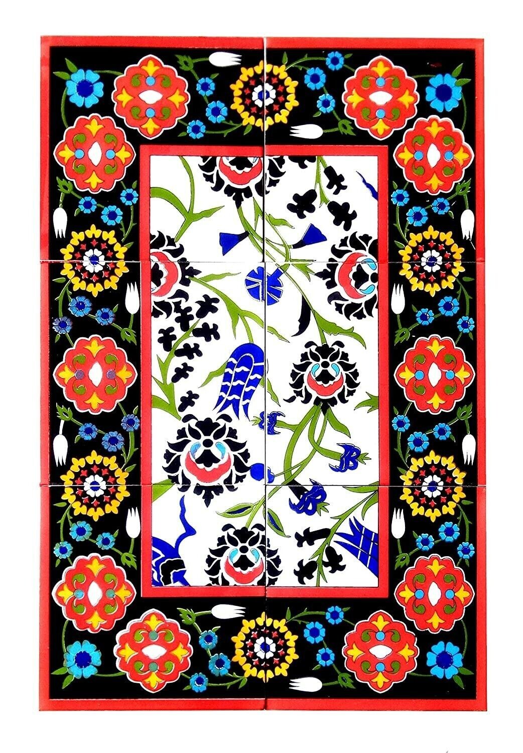 Home Decor Wall Mural Mosaic Tiles Ceramic Handmade Wall Tiles 6X6” Pack Of 6