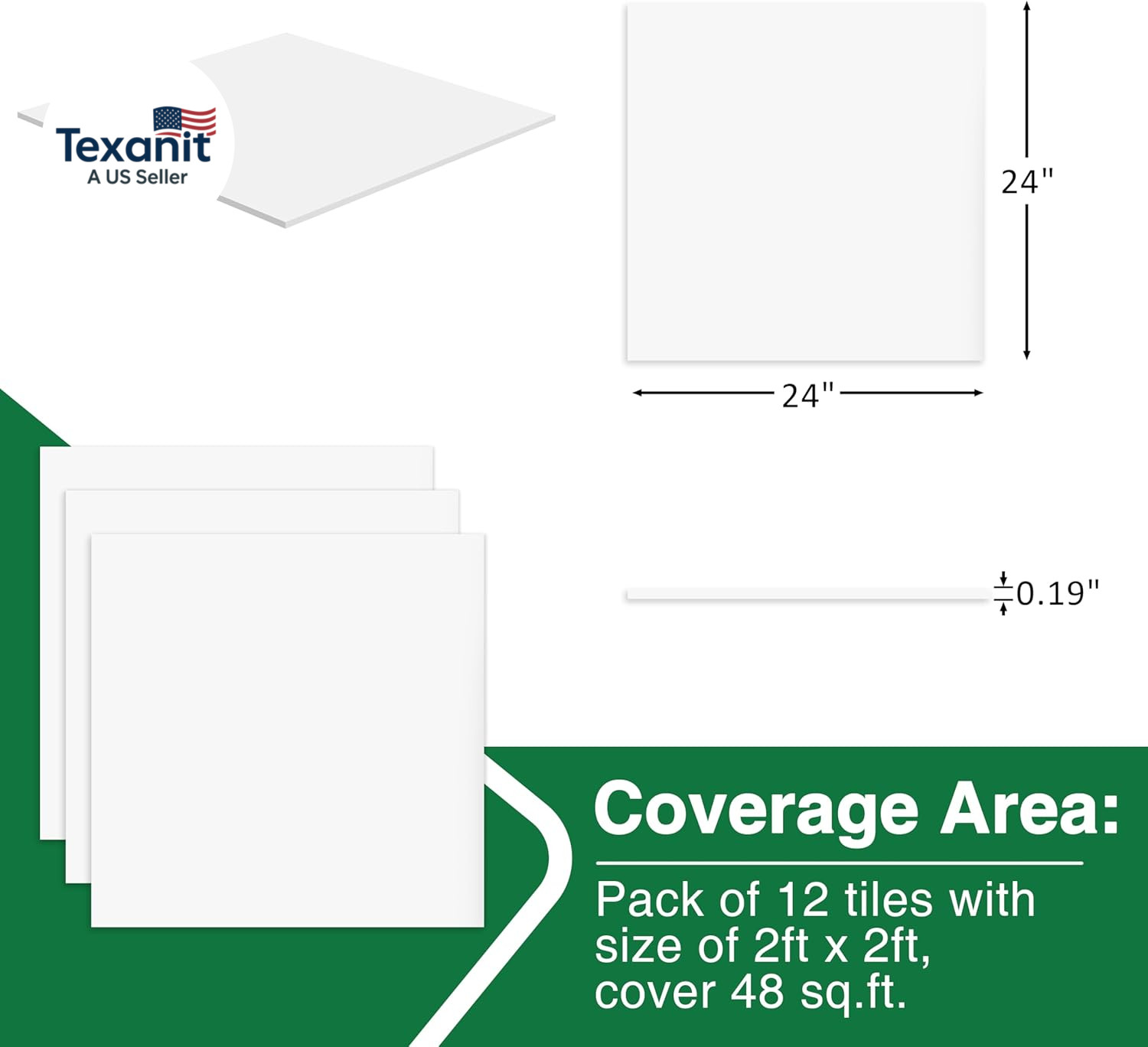 Smooth Drop Ceiling Tiles 2Ft X 2Ft for T-Bar Ceiling Systems – PVC Ceiling Tile