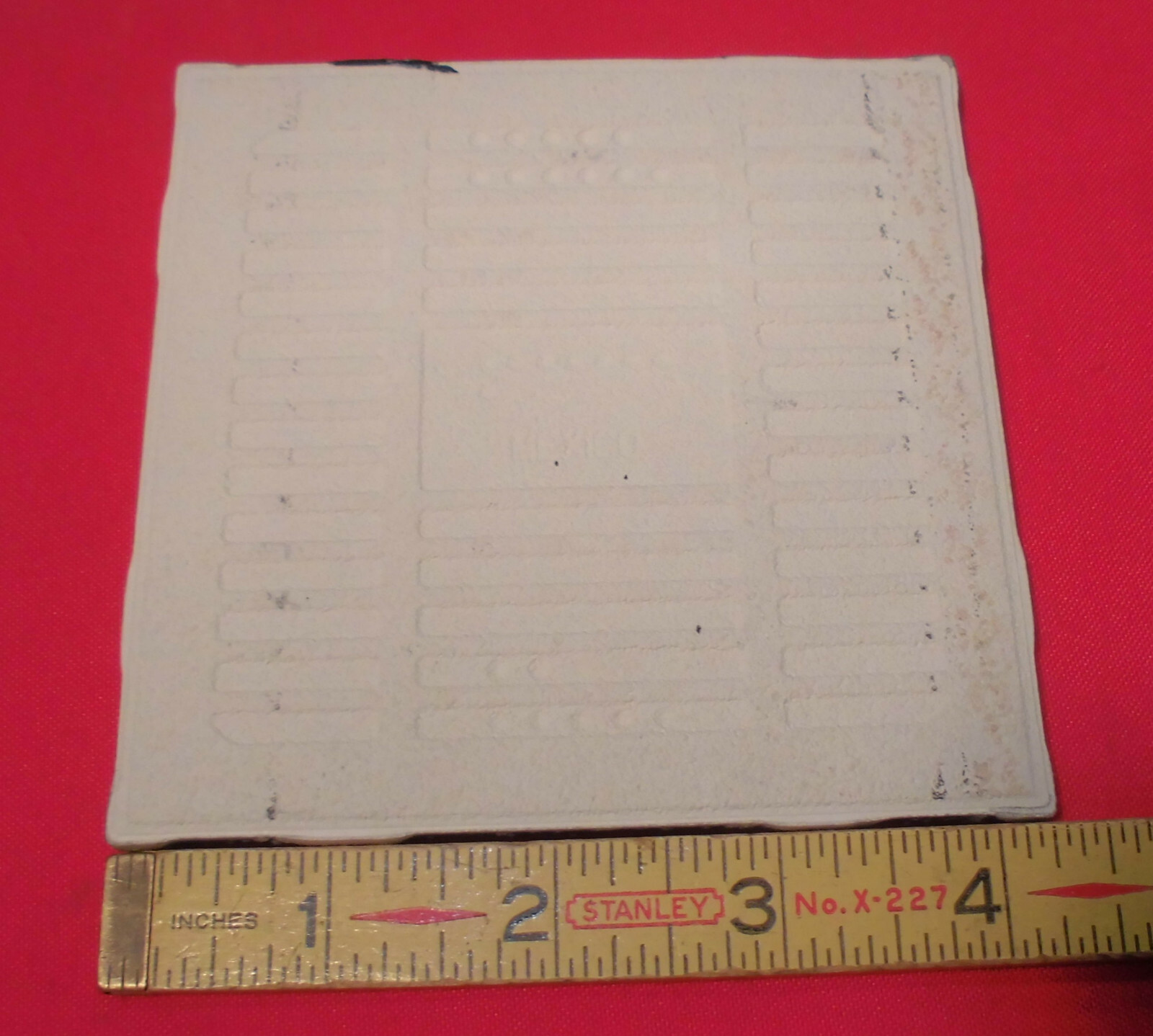 1 pc. *Matte Black* Ceramic Tile by The American Olean Co. 4-1/4″ New Stock