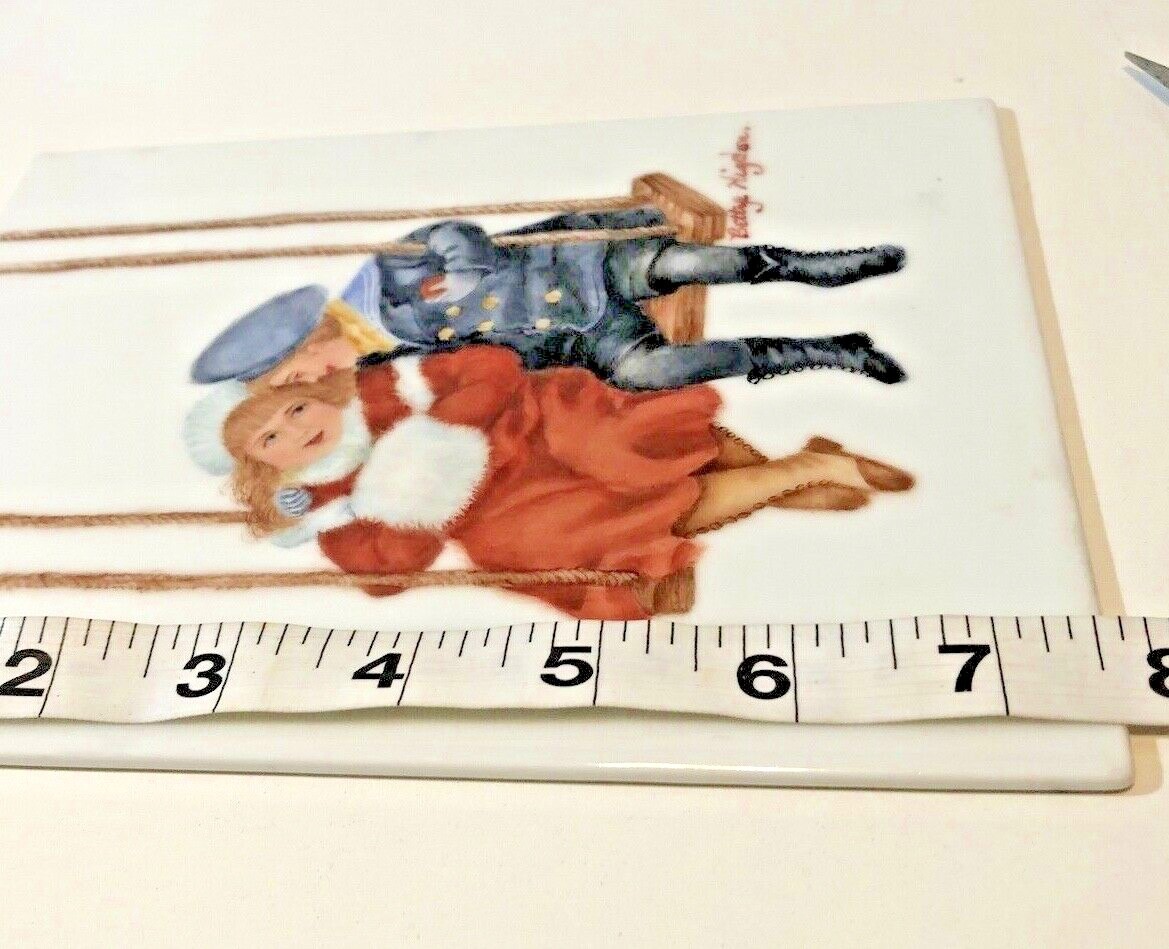Vintage Gerold Porzellan Rare Fine Porcelain Bavaria W-Germany Art Tile 7.5″x6″