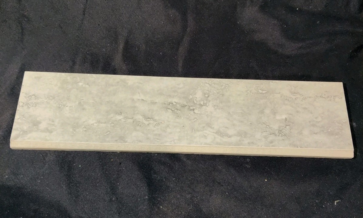 Style Selections #2240504 Torin Grey 3″ X 12″ Bullnose Porcelain Tile 10 Pcs