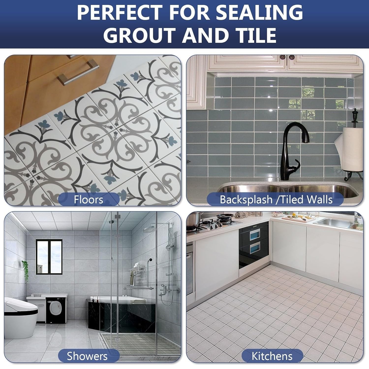 17.6 oz Non-Toxic Grout Sealer for Floors, Showers, Kitchens – Safe & Effective