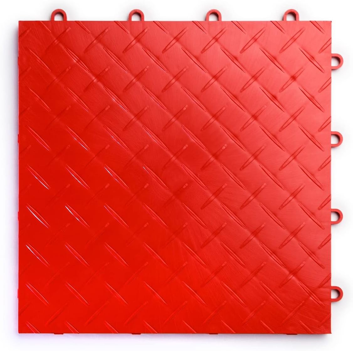 RaceDeck Garage Floor Tiles Interlocking Garage Flooring Diamond Plate Pattern