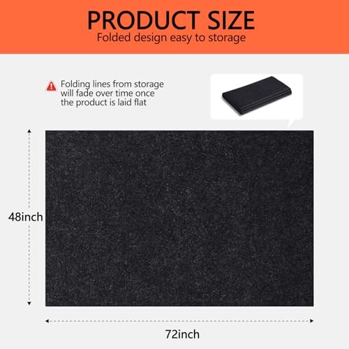 Oil Spill Mat, 48×72 Inch Garage Floor Mat for Under Car, Waterproof, 48″ x 72″