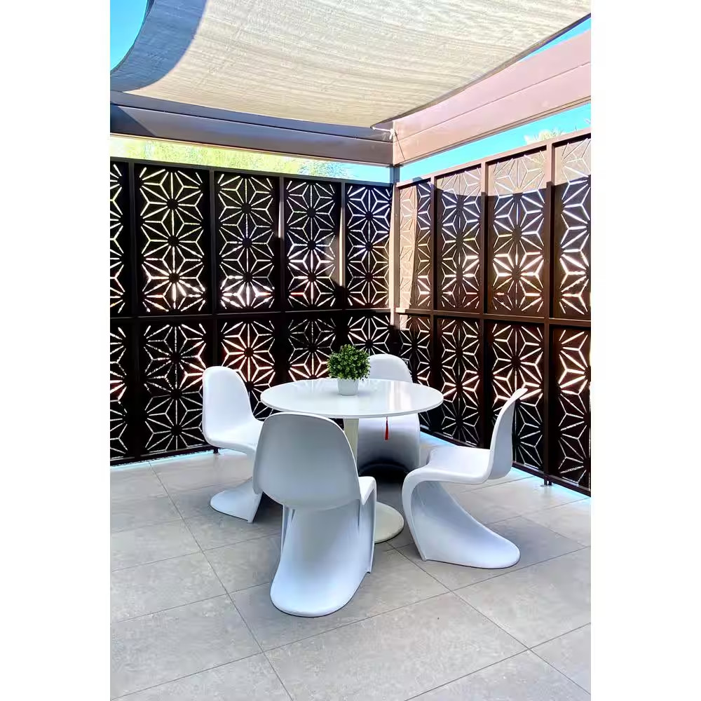 5/16 In. X 24 In. X 48 In. Star Anais Modular Hardwood Composite Decorative Fenc