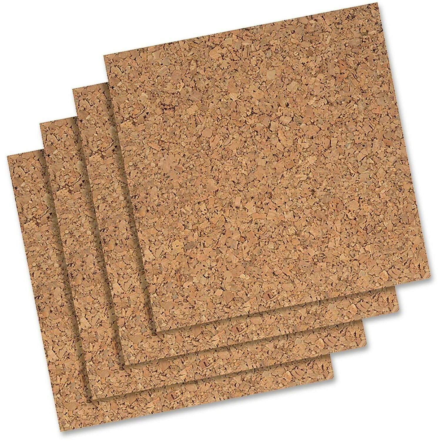 Quartet Cork Tiles, Bulletin Board Panels 12″ x x x 12″, Natural