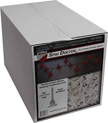 RTC Spin Doctor 1/16 inch Tile Leveling Spacer Posts – Pack of 2000pcs