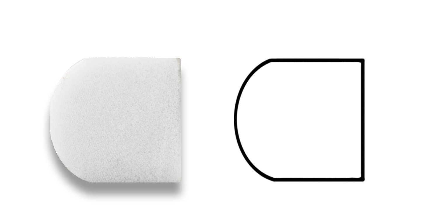 Carrrara White 3/4″ X 12″ Marble Bullnose Liner Trim